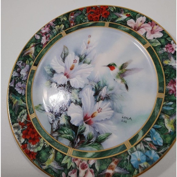 Lena Liu Hummingbird Collection Decor Plate - Picture 3 of 6